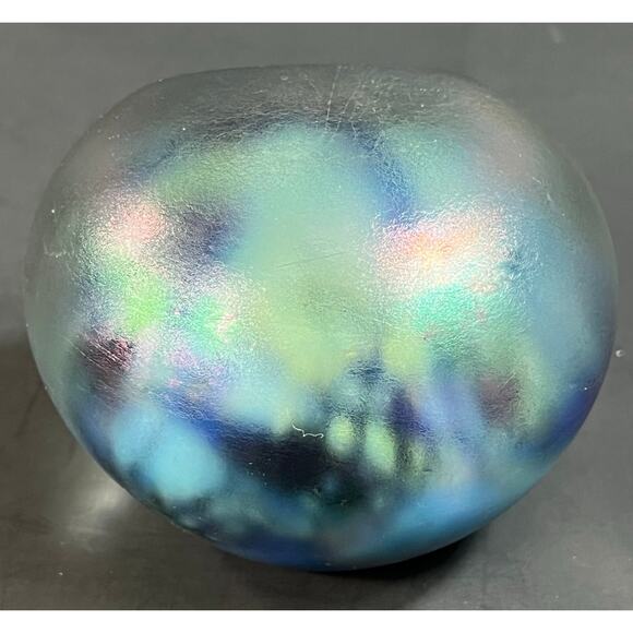 1989 Mark Wells Art Glass Paperweight Vintage - Picture 3 of 15